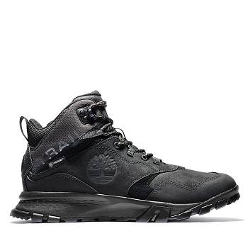 Timberland Garrison Trail Mid - Cierne Nepremokave Topanky Panske, T0123SK